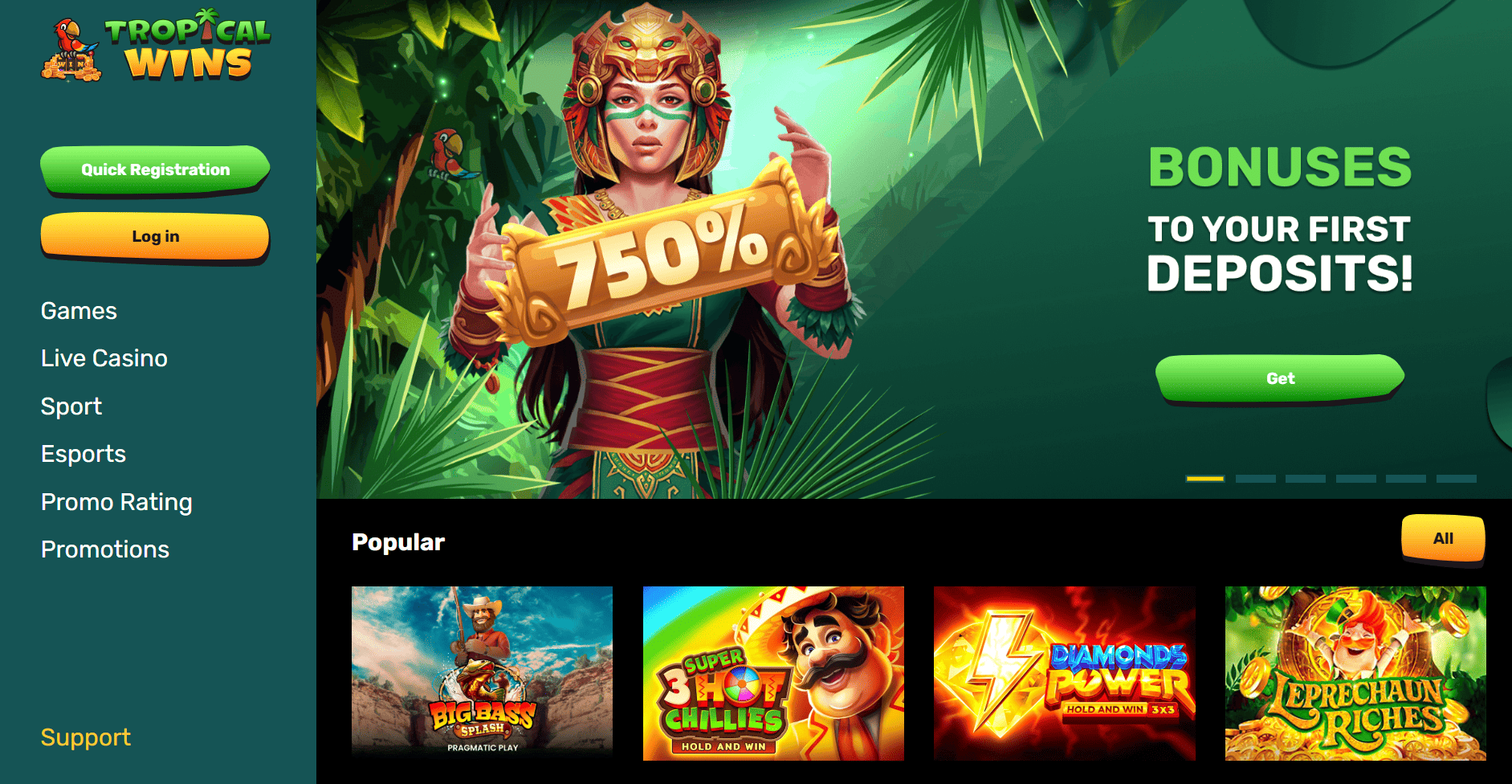 Tropical Wins Casino